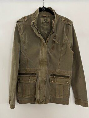 Lucky Brand Cargo Jacket Women’s Army Green Size M